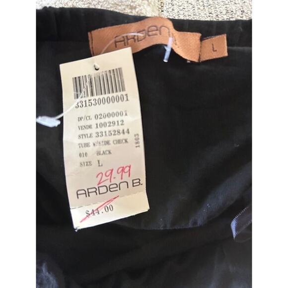 Y2K Bebe & Arden B Top Bundle NWT Size Large Striped & Checkered Tube Top - Picture 8 of 8